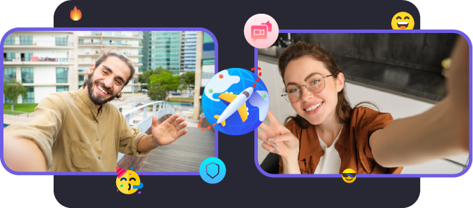 Real-time 1-on-1 video call on ZeeChat